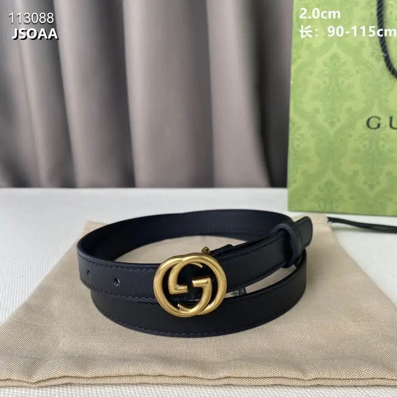 Gucci belt 20mmX95-115cm 8L05